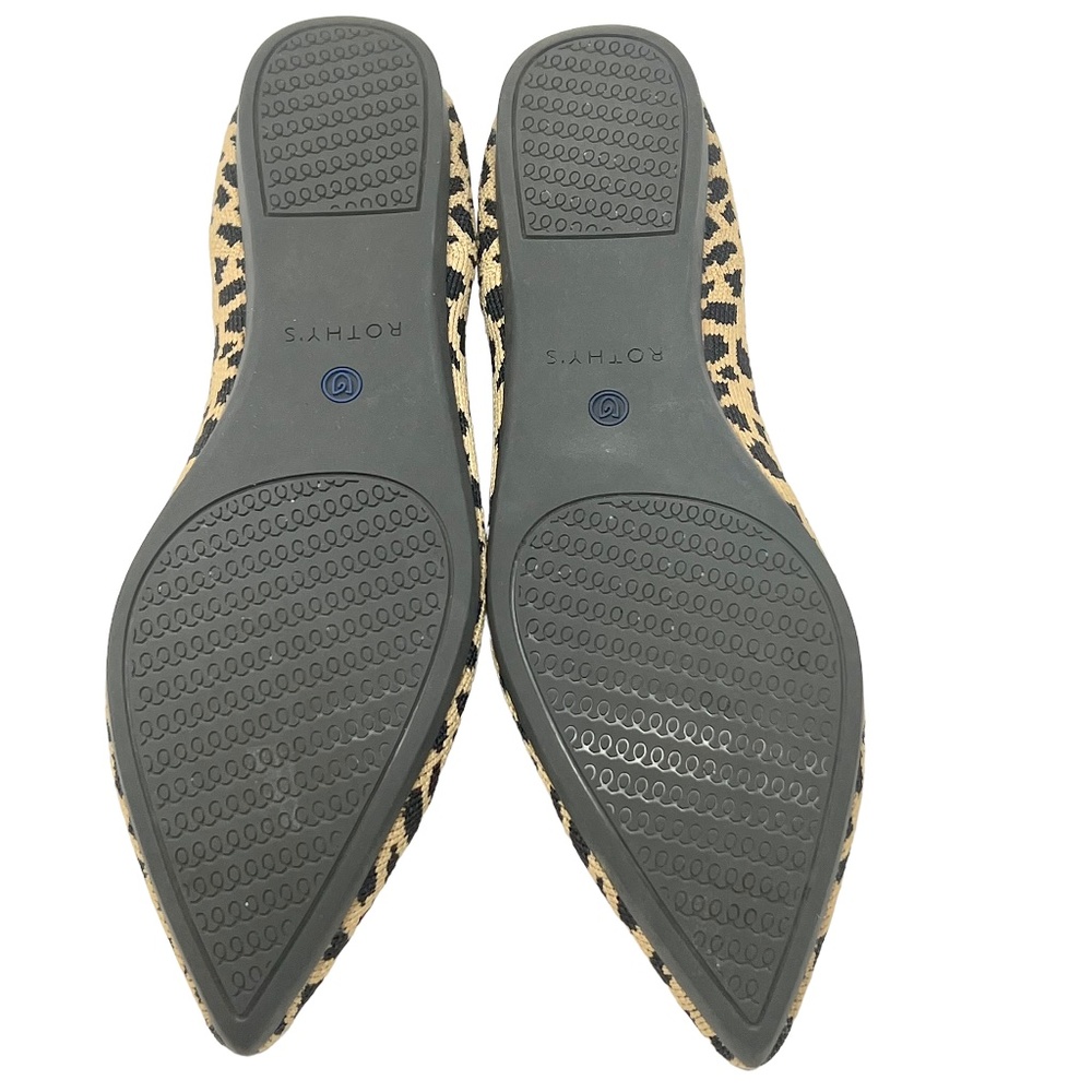 Rothy's women's Retired "The Point" Animal Print Flats size 8 - Picture 8 of 12